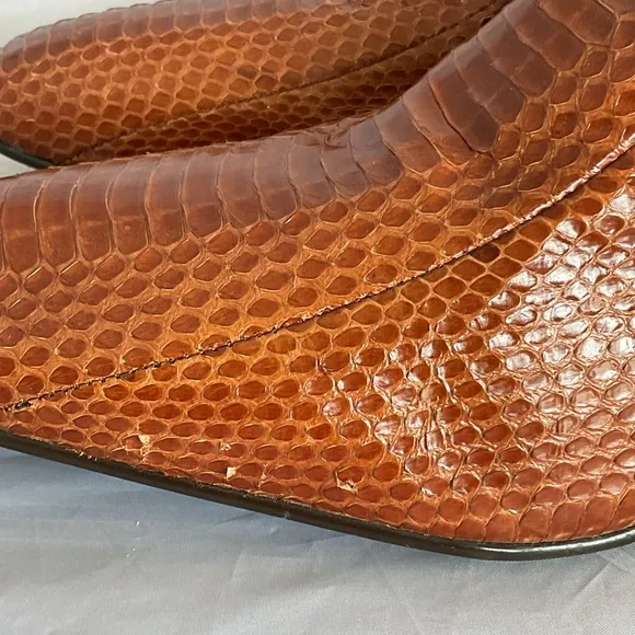 Giorgio Brutini Brown Cognac Snakeskin Boots Men’s Size 12