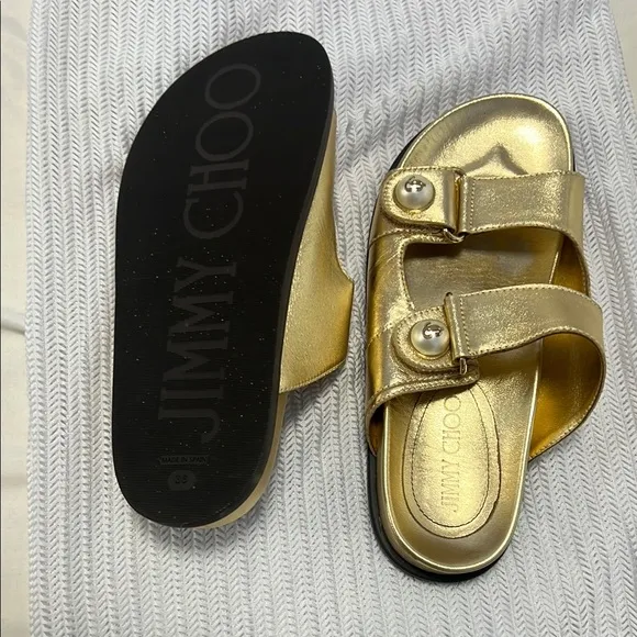 Gold Kids Sandals