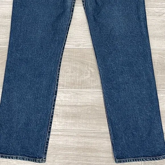 Goldsign Vintage High Rise Cropped Straight Leg Jeans in Hayward Wash Size 24