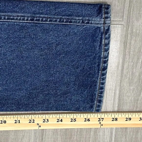 Goldsign Vintage High Rise Cropped Straight Leg Jeans in Hayward Wash Size 24