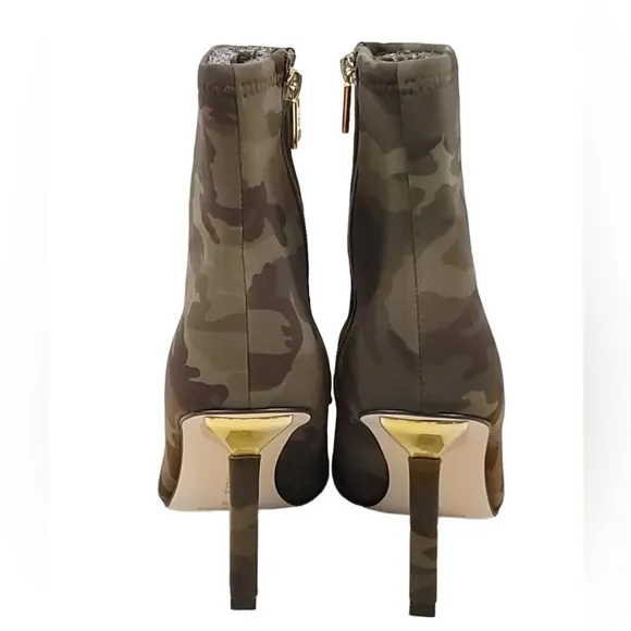 GOOD AMERICAN NEOPRENE KICKSTAND BOOTIE CAMO NWOB