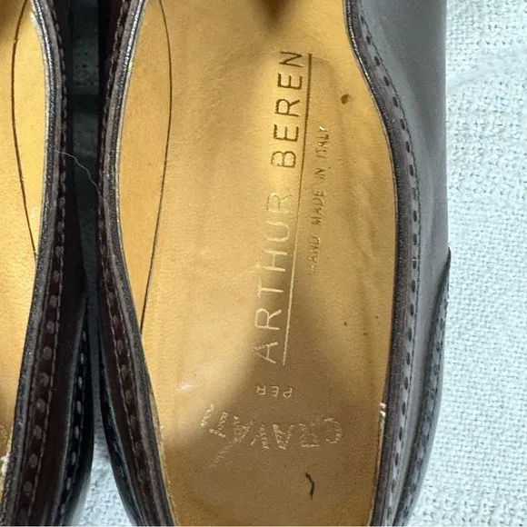 Gravati Arthur Beren Women’s  Classic Brown and Black Leather Shoes sz 8.5M