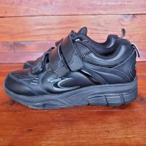 Gravity Defyer Gdefy Shoes Women 6.5 Black Hook Loop Straps TB9006FBL-XW‎