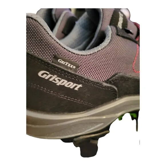Grisport Low Trekking Hiking Shoes Italy Men's Sz 13 Waterproof Black/Red NWT