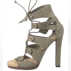 Gucci “Jasmine” Espadrille High Heel Sandals