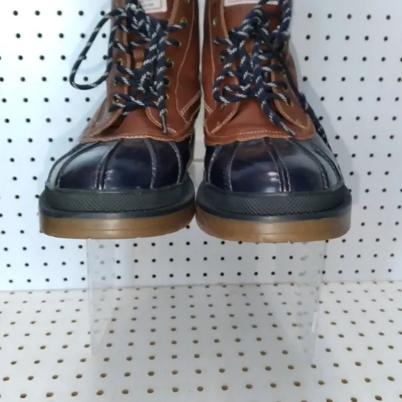 GUESS Brown Blue Men's Shoes  Boots | Flat Round Toe Lace up SZ 13 US | 46 EUR