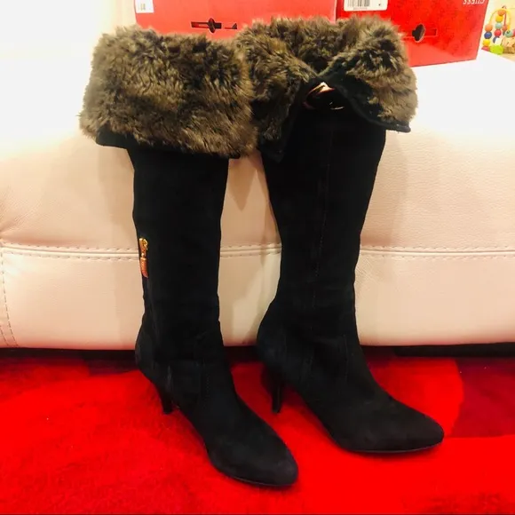 Guess Over-the-Knee Bolim Suede Boots Size 7.5