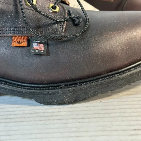 Hard toe Leather Mens 9.5