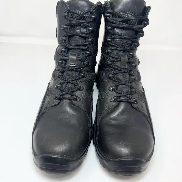 Harley-Davidson Men's 10.5 Hawkins Waterproof Black 5.5&quot; Motorcycle Boots D95129