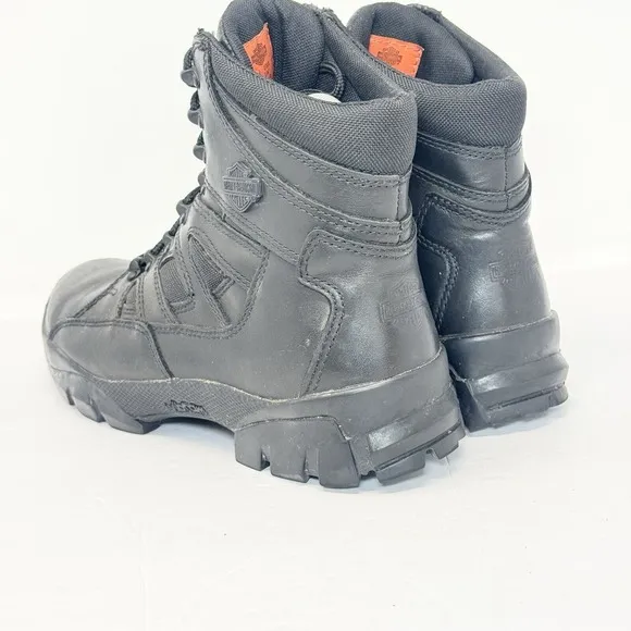Harley-Davidson Men's 10.5 Hawkins Waterproof Black 5.5&quot; Motorcycle Boots D95129
