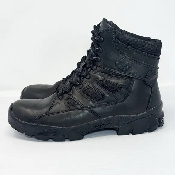 Harley-Davidson Men's 10.5 Hawkins Waterproof Black 5.5&quot; Motorcycle Boots D95129