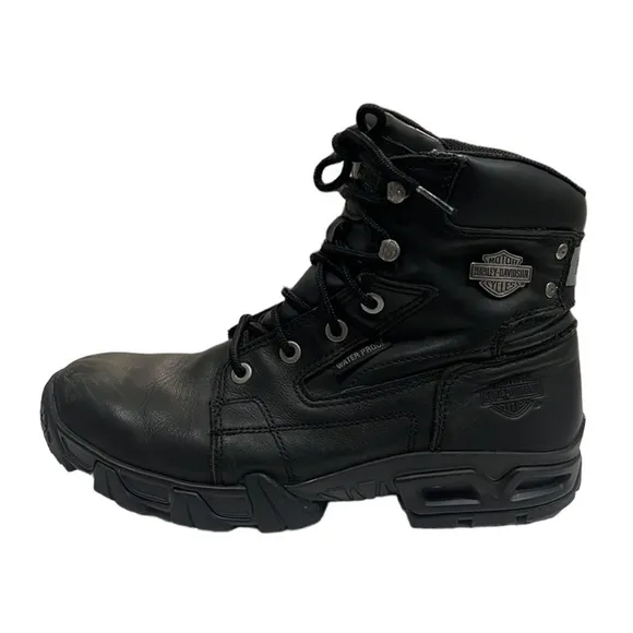 Harley-Davidson Men's Andy Waterproof Black Lace Boots Size 9