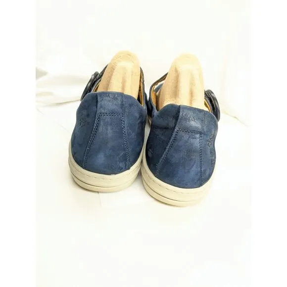Hartjes XS Mary Jane Shoes Womens 9.5 Navy Blue Leather Comfort Career Work