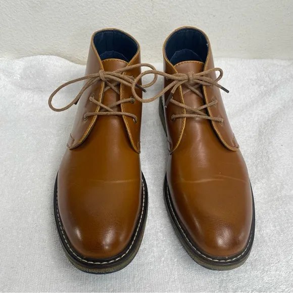 Hawke &amp; Co Men's Kalahari Cognac Brown Memory Foam Chukka Boots Size 9.5 Classic