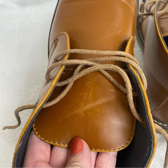 Hawke &amp; Co Men's Kalahari Cognac Brown Memory Foam Chukka Boots Size 9.5 Classic