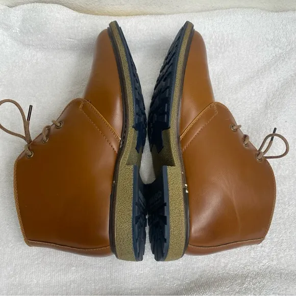 Hawke &amp; Co Men's Kalahari Cognac Brown Memory Foam Chukka Boots Size 9.5 Classic