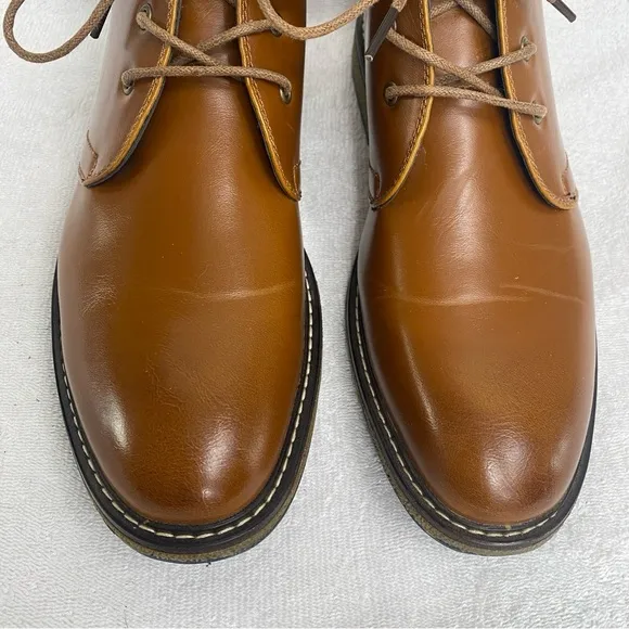Hawke &amp; Co Men's Kalahari Cognac Brown Memory Foam Chukka Boots Size 9.5 Classic