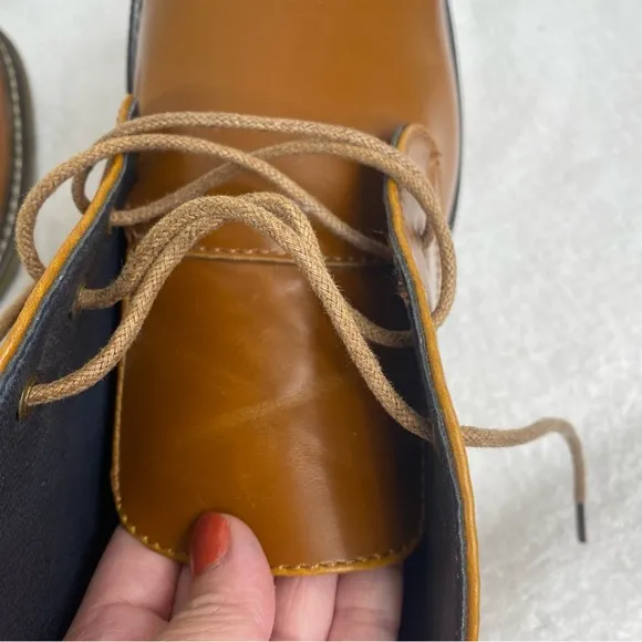 Hawke &amp; Co Men's Kalahari Cognac Brown Memory Foam Chukka Boots Size 9.5 Classic