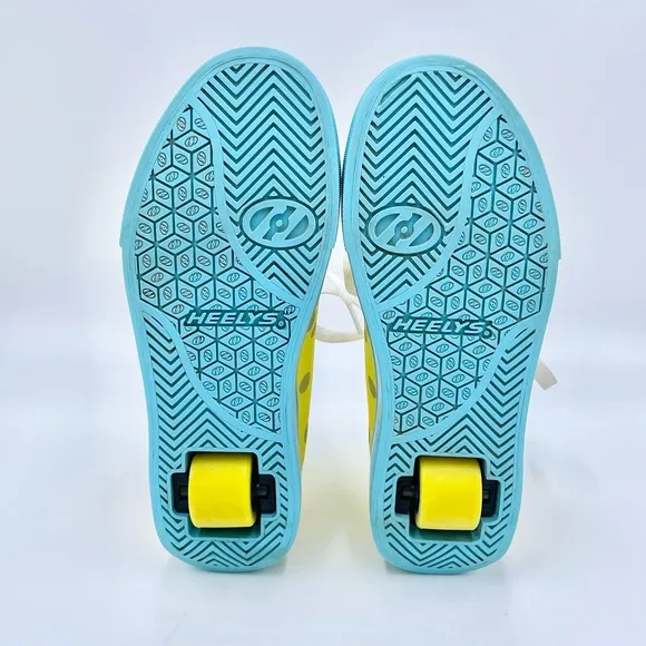 Heelys Hustle SpongeBob SquarePants Skate Shoes High Top Youth Size 4 HES 10330