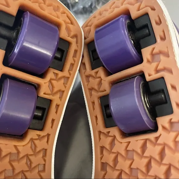 Heelys Youth kids Sparkler Style # 7741 black/purple/white Size-Youth 2