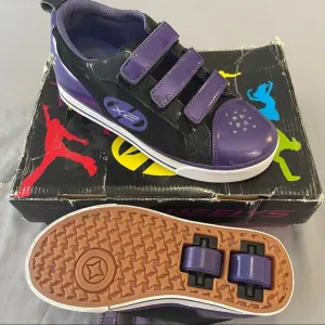Heelys Youth kids Sparkler Style # 7741 black/purple/white Size-Youth 2