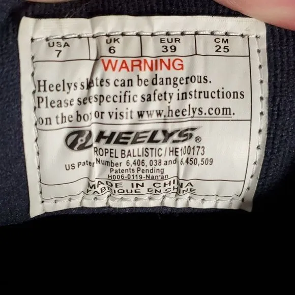 HEELYS Propel‎ 2 Ballistic Adult or Big Kid Roller Shoes Size US 7 EUR 39