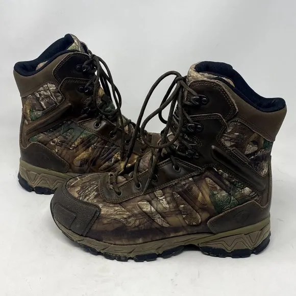 Herman Survivors Camo Hunting Work Boots, Mens Size 8