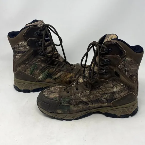 Herman Survivors Camo Hunting Work Boots, Mens Size 8