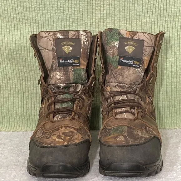 Herman Survivors Men's Camo 400g Thinsulate Ultra Leather Outdoor Boots Sz US12