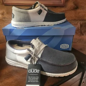 Hey Dude Men's Navy and Gray Shoes