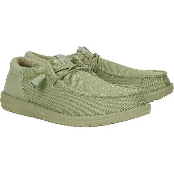Hey Dude Wally Funk Mono Men's Olive Green Slip-On Casual Shoes