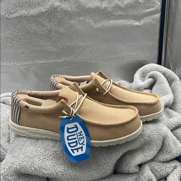 Hey Dude Wally Workwear Shoes - Tan and Multicolor