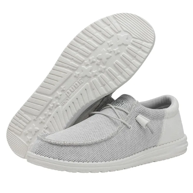HEYDUDE Wally Funk Mono Casual Shoes Men's Ghosted Knit Slip-On