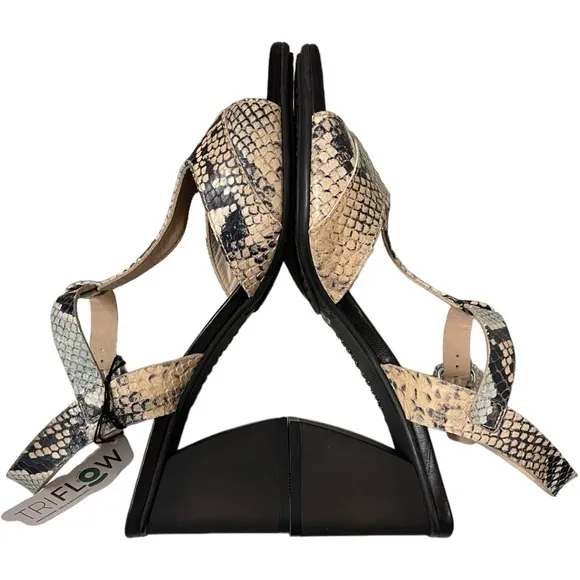 HISPANITAS Anthropologie Sandals snakeskin print Slingback Size 38/8 New