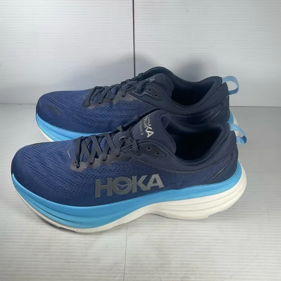 Hoka Bondi 8 Blue Running Shoes