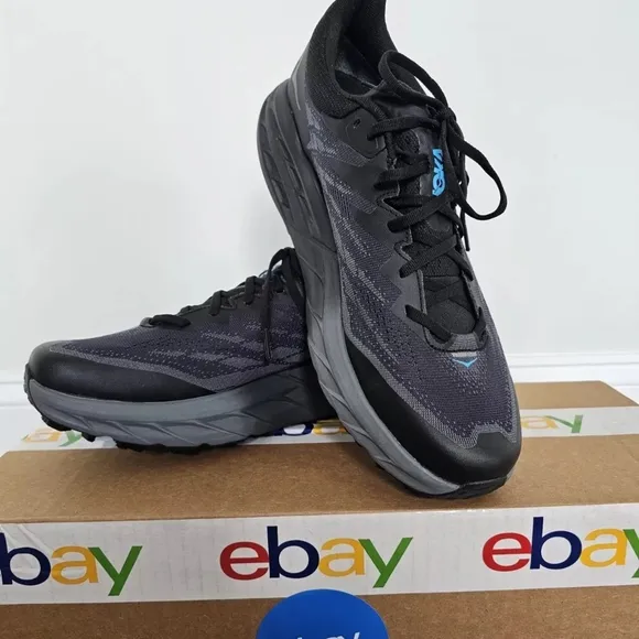 Hoka Men's Black Running Trail Shoes Spike