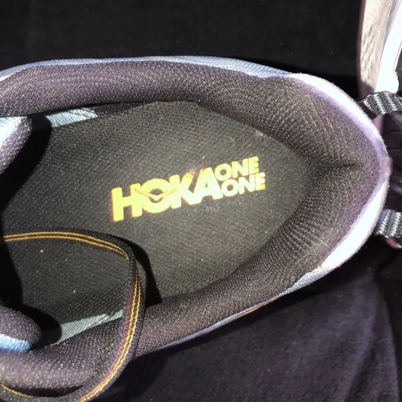 Hoka one one Clifton 6 Running Shoes - Gray and Yellow