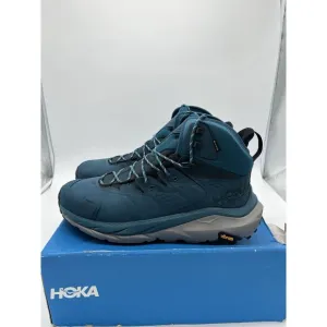 Hoka One One Kaha 2 Mid GTX Hiking Leather Blue Shoes 1123155 BCBGR Mens US 11.5