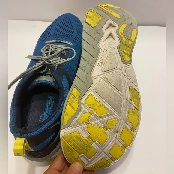 HOKA One One Mens Running Shoes Arahi 3 Blue Athletic Sneakers Size 10.5
