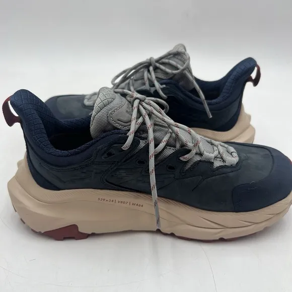 Hoka One One Shoes Womens 6 Blue Kaha 2 Low GTX Goretex Hiking Outdoors