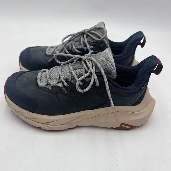 Hoka One One Shoes Womens 6 Blue Kaha 2 Low GTX Goretex Hiking Outdoors