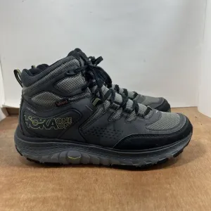 Hoka One Tor Tech Mid WP Men Size 10 Black Hiking Shoes Boots