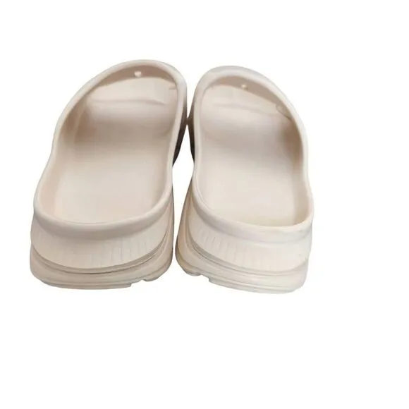 Hoka One Ora Recovery Slide 3 Sandals Mens 10 Slip On Vanilla Comfort Beach Trav