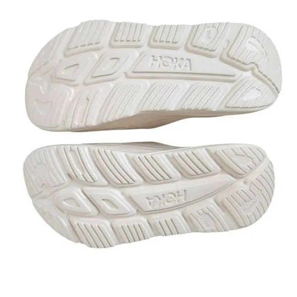 Hoka One Ora Recovery Slide 3 Sandals Mens 10 Slip On Vanilla Comfort Beach Trav