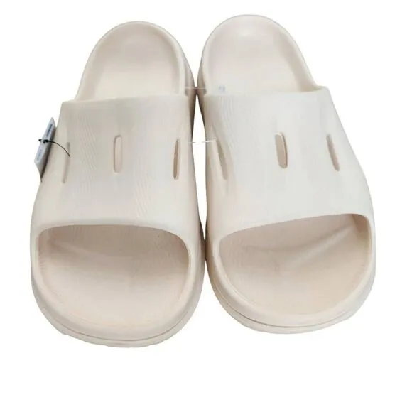 Hoka One Ora Recovery Slide 3 Sandals Mens 10 Slip On Vanilla Comfort Beach Trav
