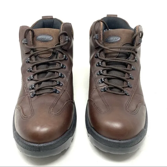 Hotter Oban brown leather waterproof work boots