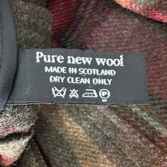 House of Bruar Plaid Kilt Scotland Wool | Brown Red Green | SZ 10 (8)