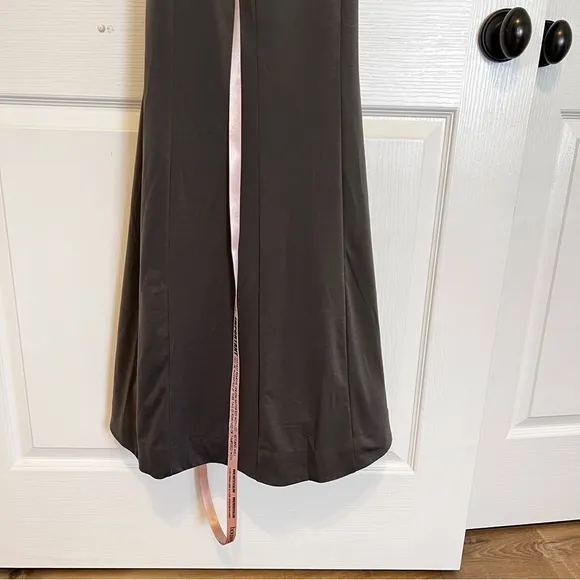 House Of CB Juliette Shadow Halter Gown. Size XSmall. NWT Dark Gray.