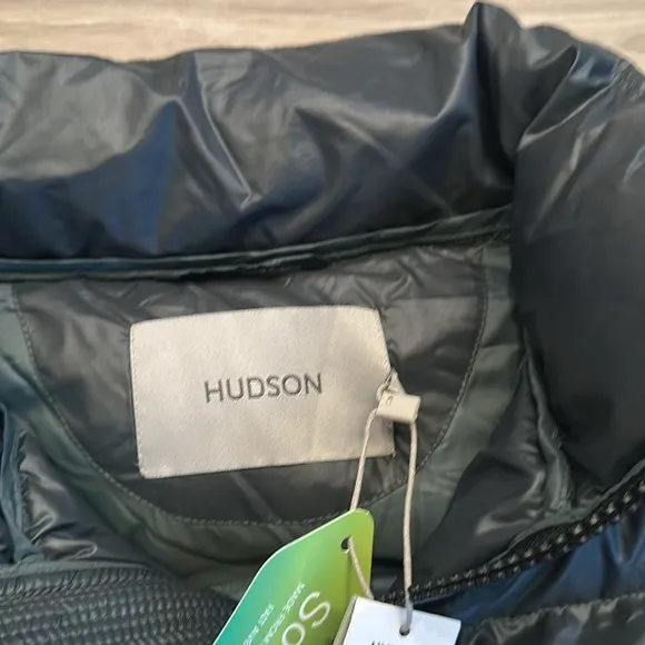 Hudson Men’s Nylon green Puffer Jacket Size medium