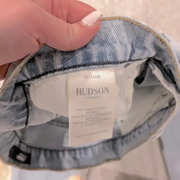 HUDSON Sloane Mid-Rise Bleached Crop Jean Neutralize Size 26